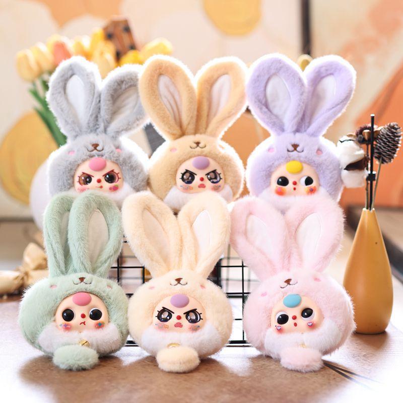 Cartoon Rabbit Plush Toy Colored Vinyl Doll Kids Home Decor Girls Birthday Gifts