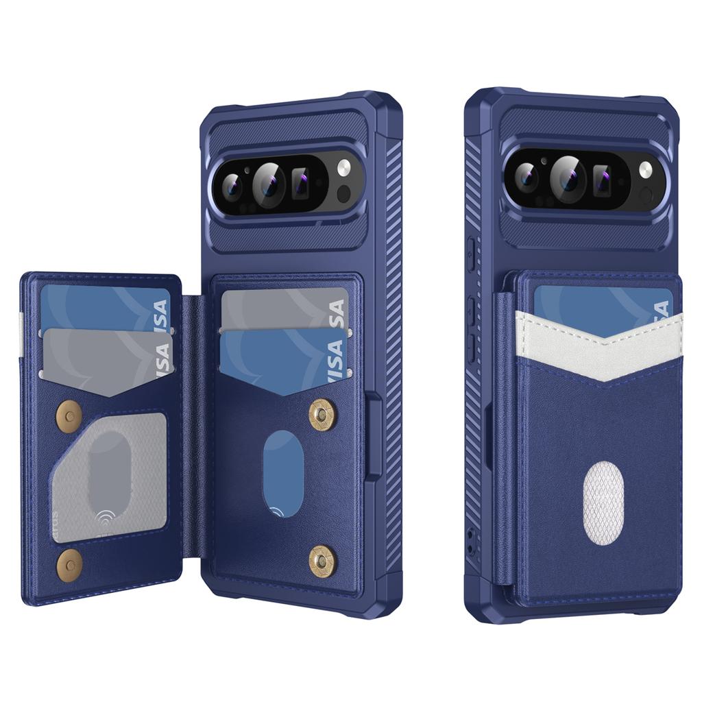 For Google Pixel 10 Pro XL Case RFID Blocking Card Slot Kickstand Leather + TPU Phone Cover