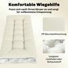 Pallet Cushion, Removable Seat Cushion with Fastening Straps, Pallet Pad for Most Loungers, 198x65x13cm, Beige