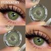 FUNSACHY 1 Paar Sharon Black Kontaktlinsen für Augen Große Augen 14,5 mm Farblinsen Puppenauge Kontakte Jährlich Schöne Kosmetik