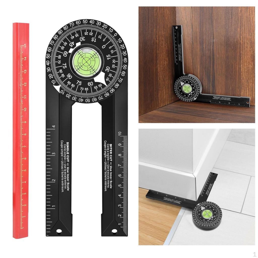 Degree Angle Ruler Finder Protractor Wordworking for Carpenters