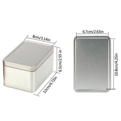 Scatole per Tè Scatola Metallica per Conservazione Scatolette per Tè Lattine Sigillate Scatole Rettangolari in Latta Scatola Contenitore per Tè Organizzatore Scatola per Biscotti allo Zucchero
