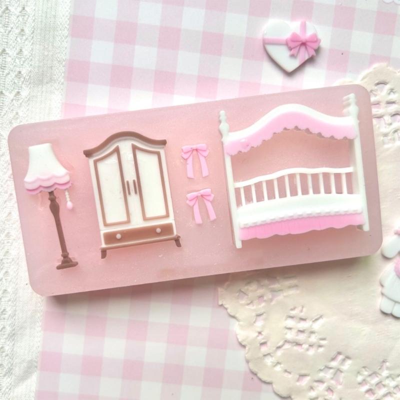 Flexible Silicone Crafting Mold Small Accessories Moulds for Lamp Decorations and Bedroom Projects Nonstick Surfaces