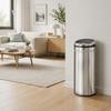 42L Automatic Motion Sensor Rubbish Bin with Fingerprint Resistant, Stainless Steel, Silver Tone