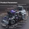 1:24 Spinosaurus Armored Vehicle Off Road SUV Diecast Model Alloy Metal Police Sound & Light Series Collection Hobbies Ornament