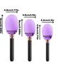 3Pcs Makeup Brush Cover Reusable Makeup Brush Protector Silicone Holder for Dustproof Storage & Travel