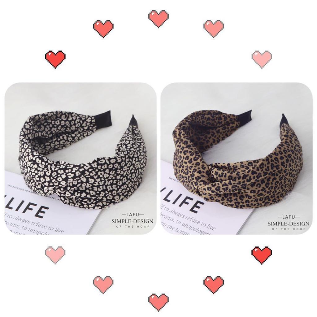 Small leopard print face enhancing headband, simple and wide edged hair clip, headband accessories for women's face washing, headband hair accessories