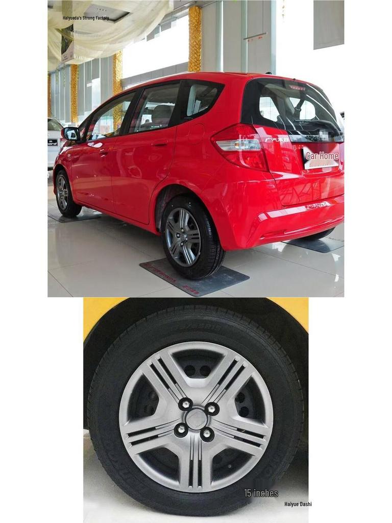 Fits 2009-2013 Honda Fit and 15-inch Honda City: Wheel Covers, Steel Rim Decor, Tire Caps, Wheels.