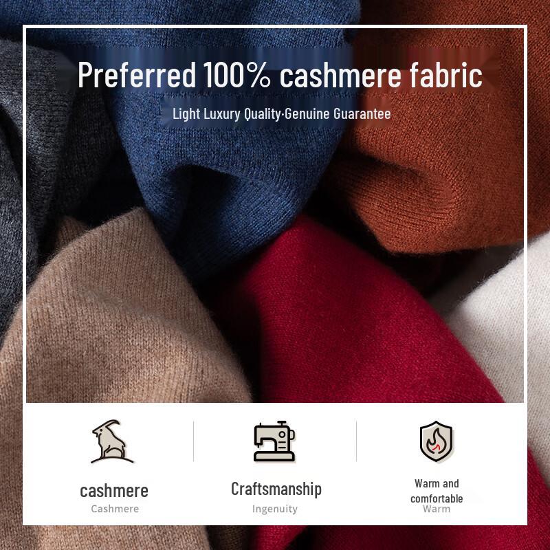 MONTAGUT Men's Pure Cashmere Round Neck Sweater