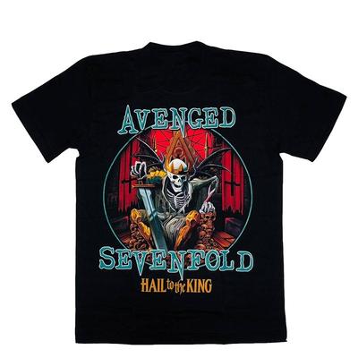 Avenged Sevenfold Schäfeldämon Amerikanisch Retro Locker Kurzarm Dunkles T-Shirt