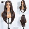 Noble Synthetic Lace Front Wig 26" Straight Ombre Lace Wig  Cosplay White Wig Blonde Wigs For Women Lace Wig Synthetic Lace Wig
