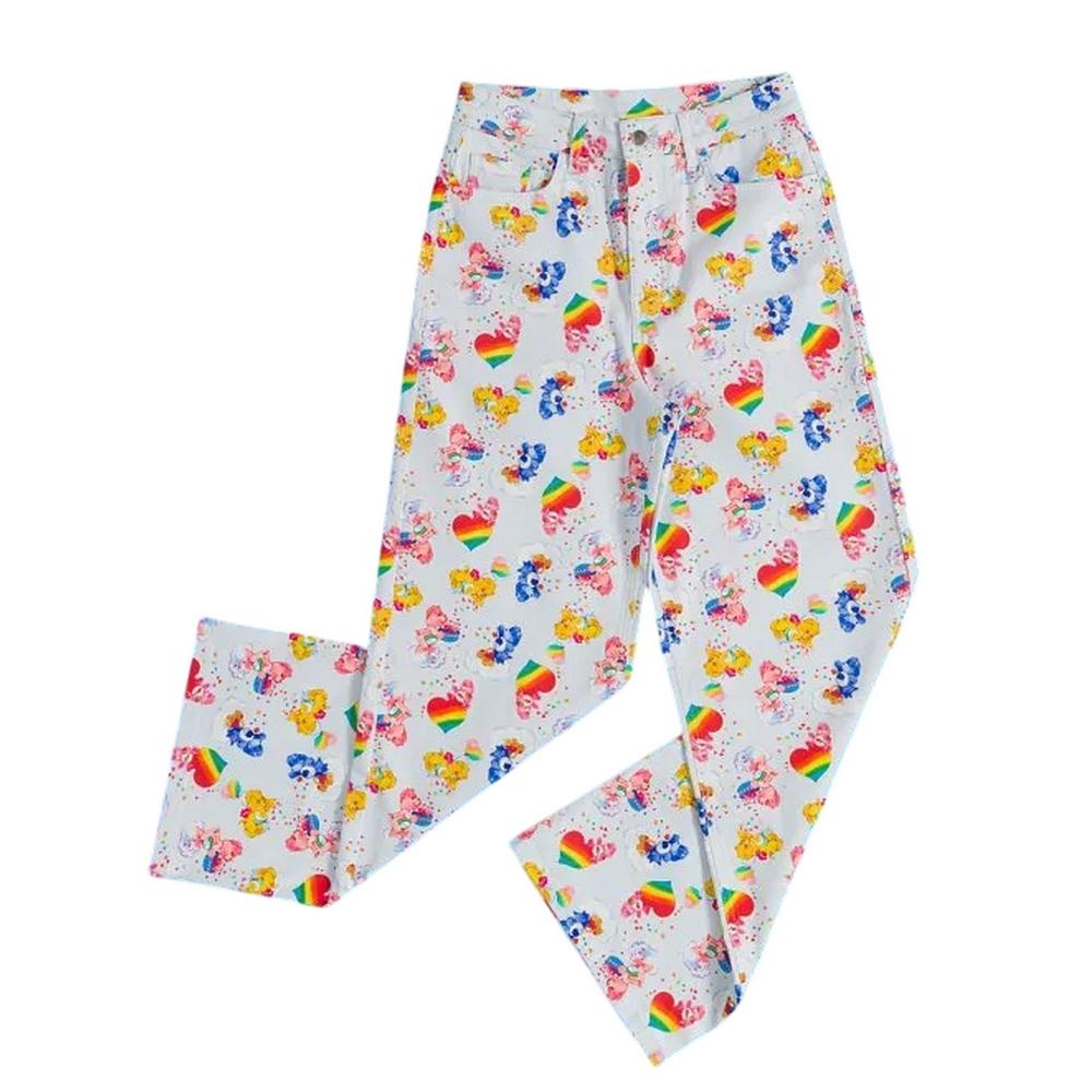 Care Bears Dámské/Dámské džínové džíny s celoplošným potiskem