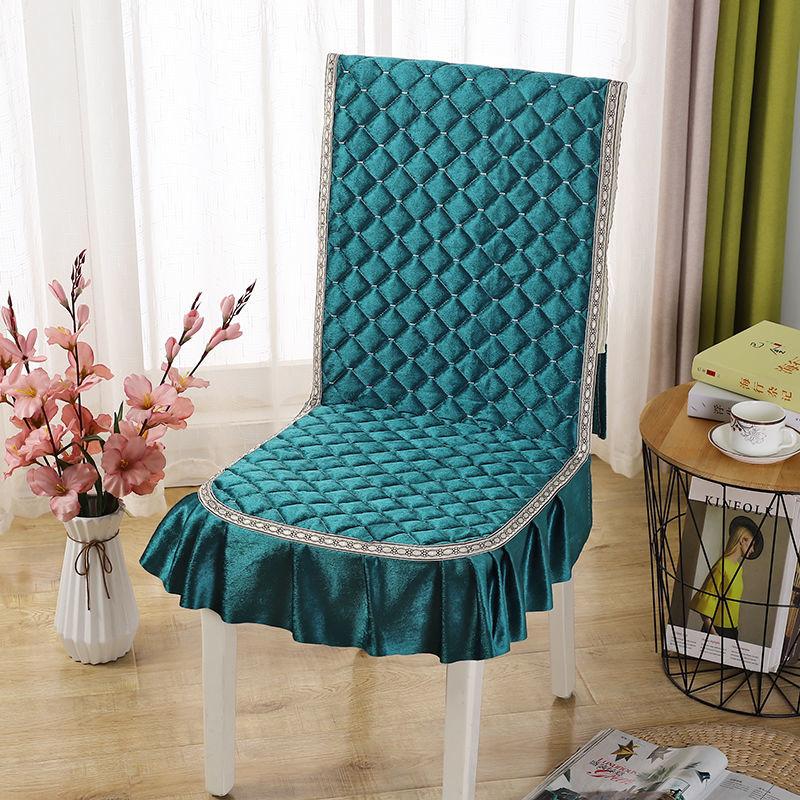 Jacquard Dining Chair Cover Home Seat Covers Slipcovers Hotel Banquet Dining Chair Case Home Decoration Dust Protective Cover