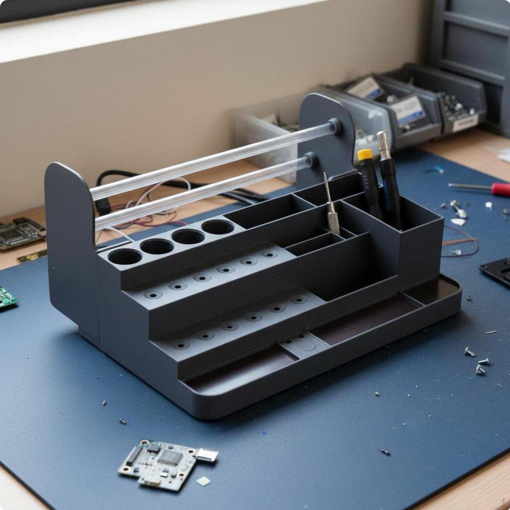 Phone Repair Tool Rack MultiCompartment Organizer Large Capacity Screwdriver Storage Stand