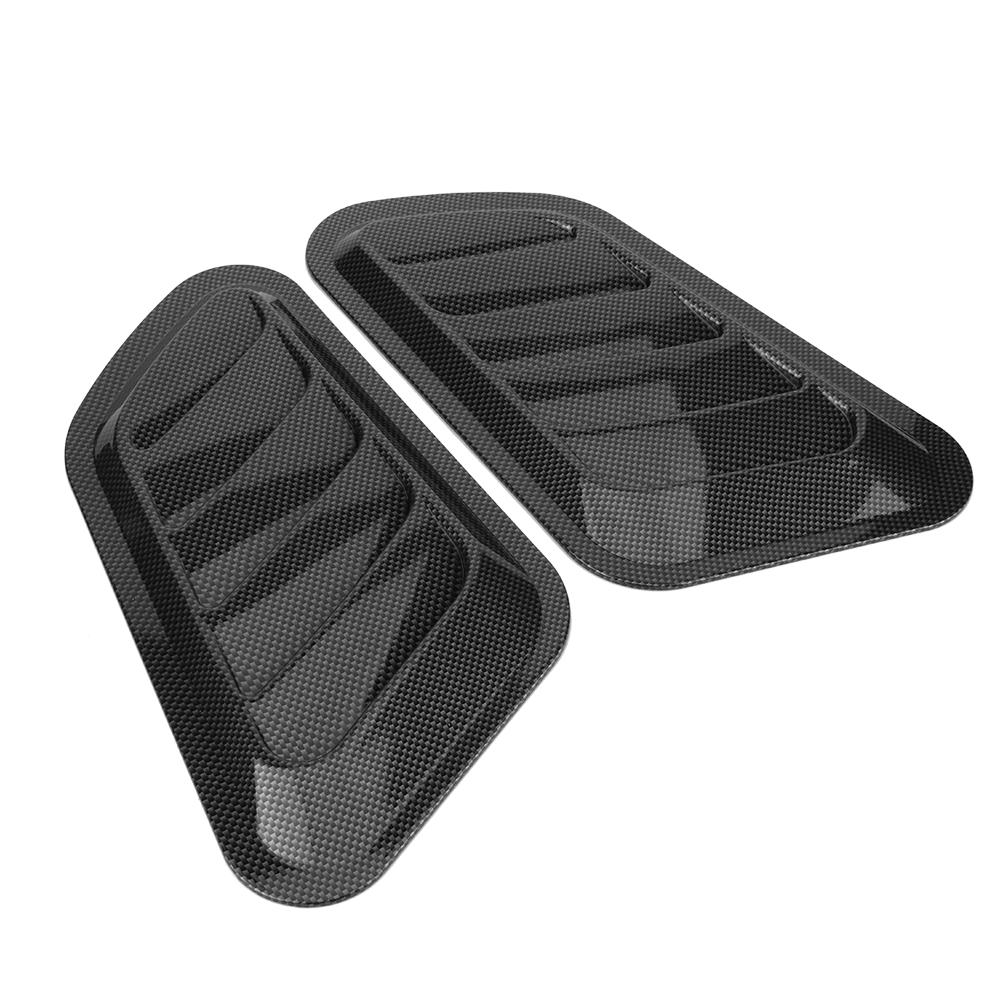 2Pcs Car Decorative       Hood Vent Cover Car Decoration Accessories