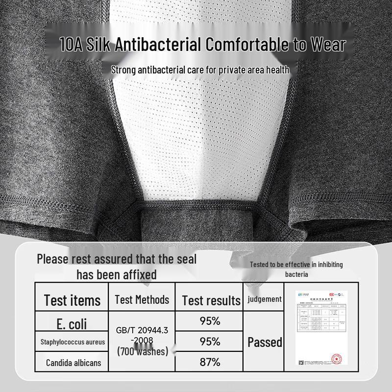 Men's Modal Cotton Blend Antibacterial Boxer Briefs - Panda Print 3-Pack