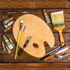 Palette Wooden Paint Palette, 3PCS Painting Palette Paint Tray Palettes for Acrylic Watercolor Oil Paint DIY Art Craft Painting