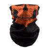 Ghette Collo Multiuso per Ciclismo Maschera Facciale con Stampa Teschio di Halloween Scaldacollo per Attività all'Aperto e Uso Quotidiano