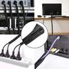 Self Closing PET Braided Cable Sleeve Expandable Auto Line Management Overlaps Flexible Loom Split Pipe Tube Wire Wrap Protect