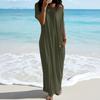 Women's Spring/Summer Short-Sleeve Long Casual Dress
