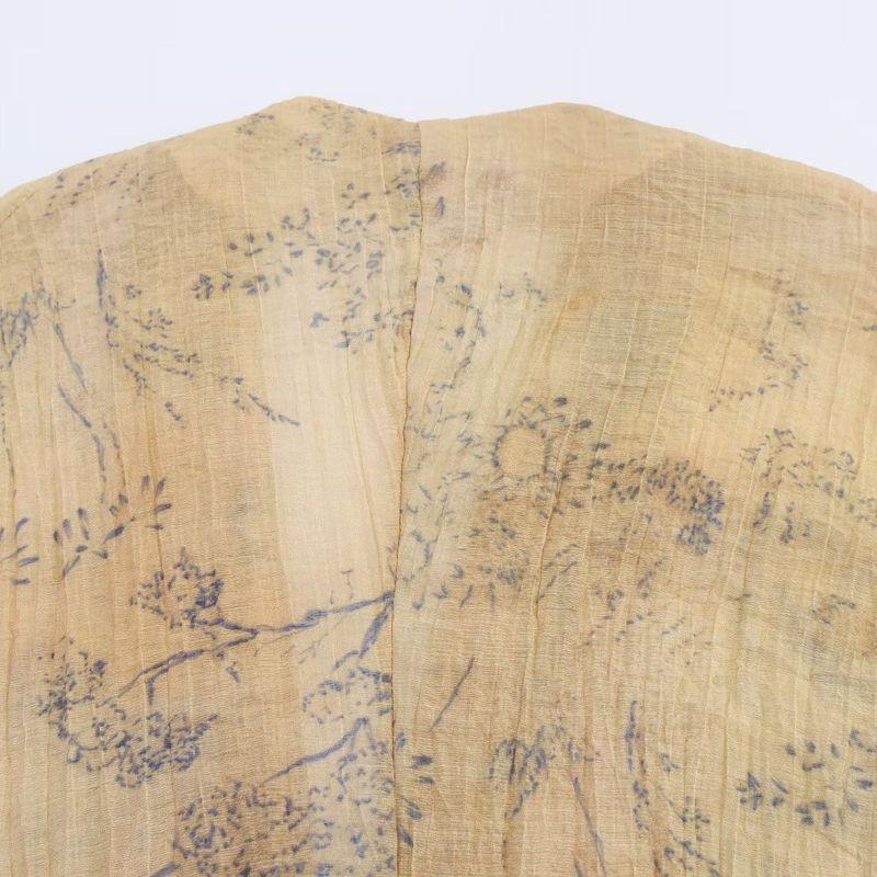 Kaslead New Women Clothes Western Style Fashion Simple Waist Hugging Print Top 8286005 005