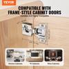 Cabinet Door Hinges 30 Packs Partial Overlay Soft Close for Framed Type