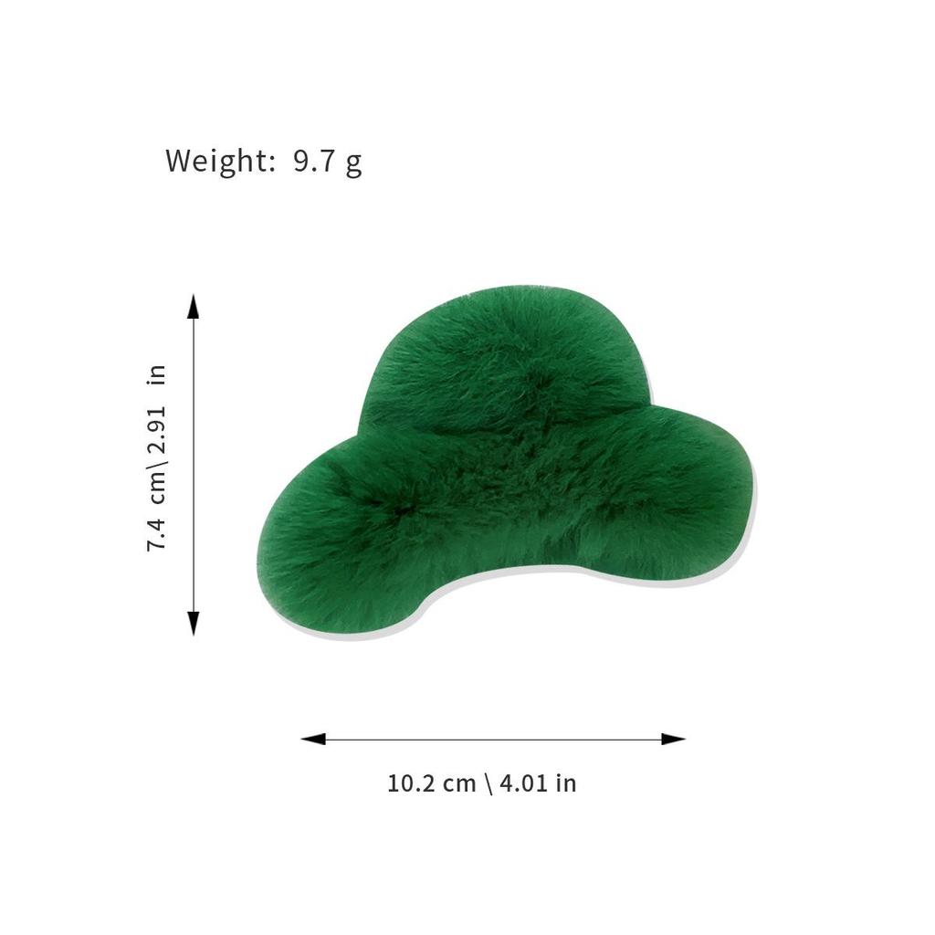 Korean Style Real Rabbit Fur Hair Claw for Autumn/Winter Updo