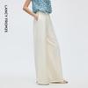 LANCY Women's Straight Wide-Leg Trousers