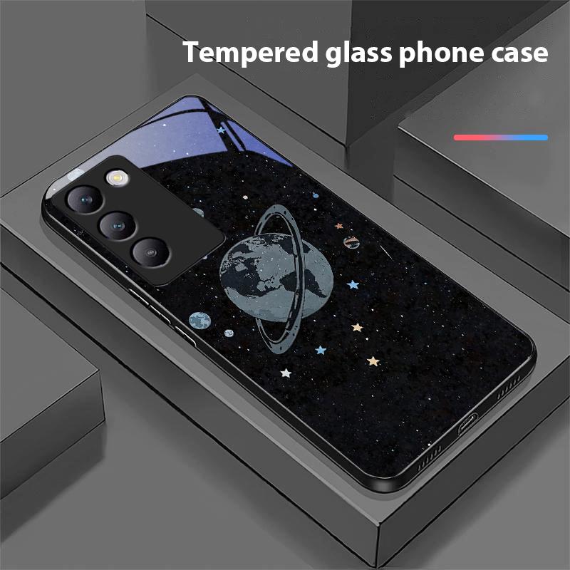 Astronaut Planet Pro Y72 33S 11 03 36 96 Lite 35 16 Iqoo 12 V40 SE 5G 29 40 21 30 X80 Pro Vivo Tvrzené Sklo Pouzdro na Telefon