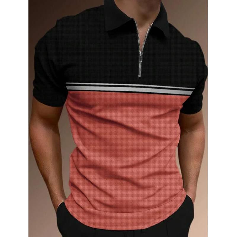 Half-zip Short-sleeve Polo, Stylish Casual Top Ideal for Daily Wear.