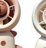 Portable Cartoon Handheld Fan Fashion Mini Pocket Cooling Fan USB Charging Cute Animal Outdoor Cooling Tool Gift