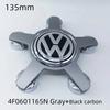 For VW Volkswagen Jetta MK5 Golf 4pcs 135mm Volkswagen Golf Polo Car Wheel Center Caps 5Pins Rim Hub Cover Hubcap Logo Badge Emb