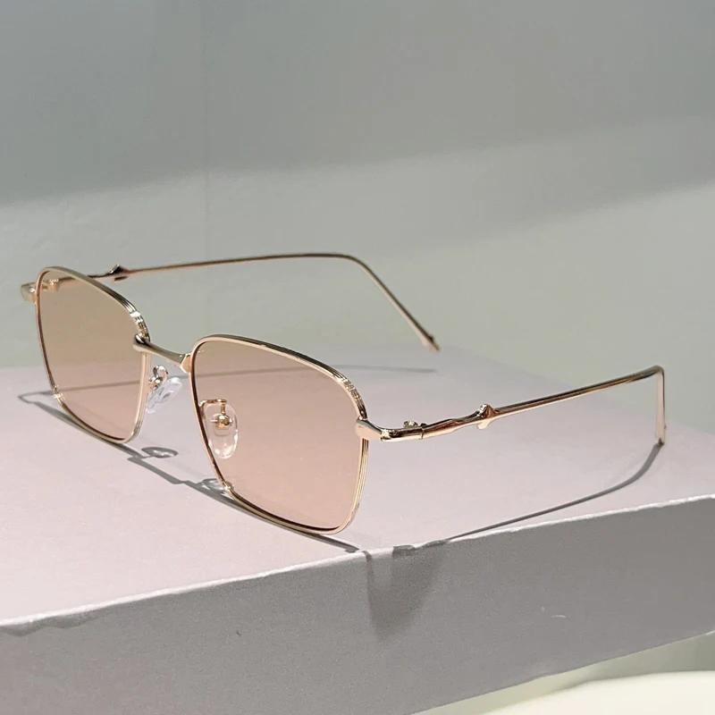 Vintage Square Sunglasses Men Retro Gradient Shades Women New Trendy Luxury Brand Design Outdoor Decor Sun Glasses