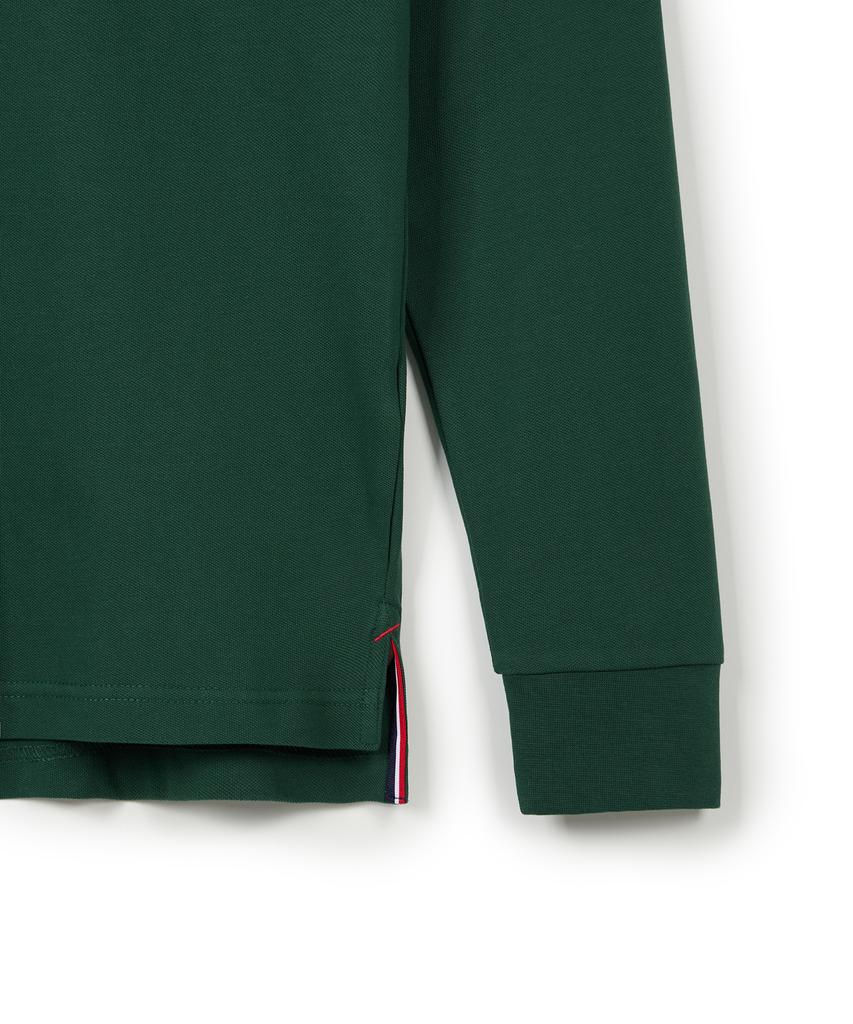 USPOLOASSN Cotton Blend Long Sleeve Collared T-Shirt_Green
