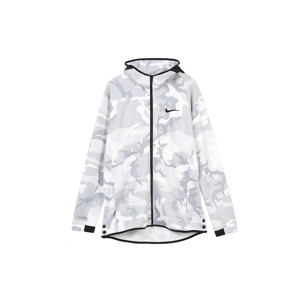 Nike Thermaflex Showtime Full Zip Hooded Camouflage Sports Jacket Men Jacket Wolf-Grey AT4695-012