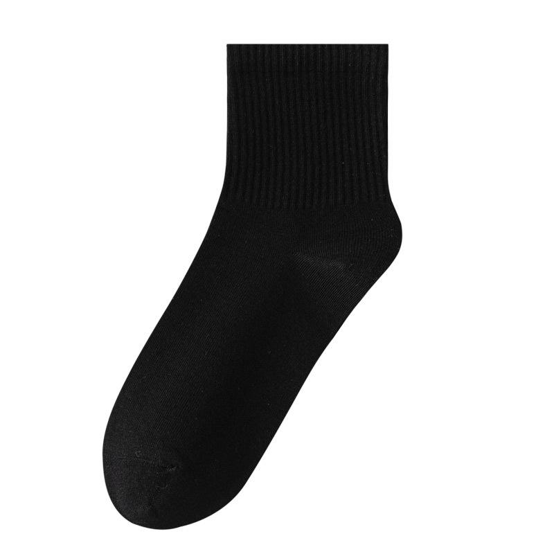 Women's 100% Cotton Short Seamless Socks - Odor-Resistant, Sweat-Absorbent, Antibacterial White Sports Socks for Spring/Summer.