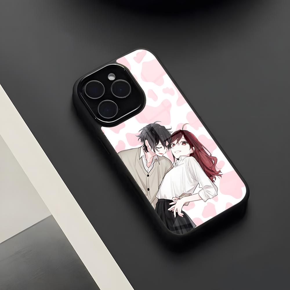 Anime Horimiya Phone Case For IPhone 17 Pro Max 16 15 14 13 11 Pro Max Plus Glass Phone Case