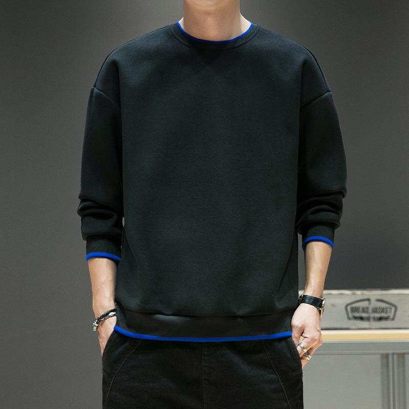 Men s 2025 Winter Loose Trendy Fashion Hoodie - Versatile Long Sleeve Top M чёрный