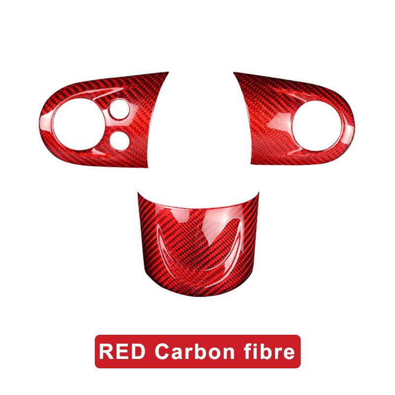 Car Interior Modification Steering Wheel Carbon Fibre Sticker For MINI ONE Cooper S JCW R55 R56 R60 R61 R57 R58 R59  Accessories