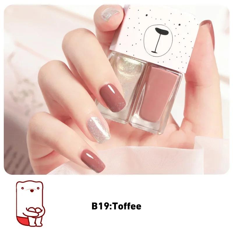 

Двухцветный лак для ногтей без запекания, быстросохнущий, долговечный, телесного цвета, лак для ногтей на водной основе, студенческий премиум-класс, белый прозрачный цвет, хит 2024 года.