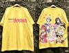 Puella Magi Madoka Magica T-shirts Vintage Oversized Unisex Hip Hop Street T Shirt Casual Loose Streetwear Trendy Cotton Couples