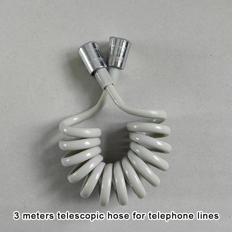 [C3]Toilet Spray Nozzle Bidet Hose Telescopic 1.5/2 Meter Spring Inlet Hose Telephone Line Shower Head Hose