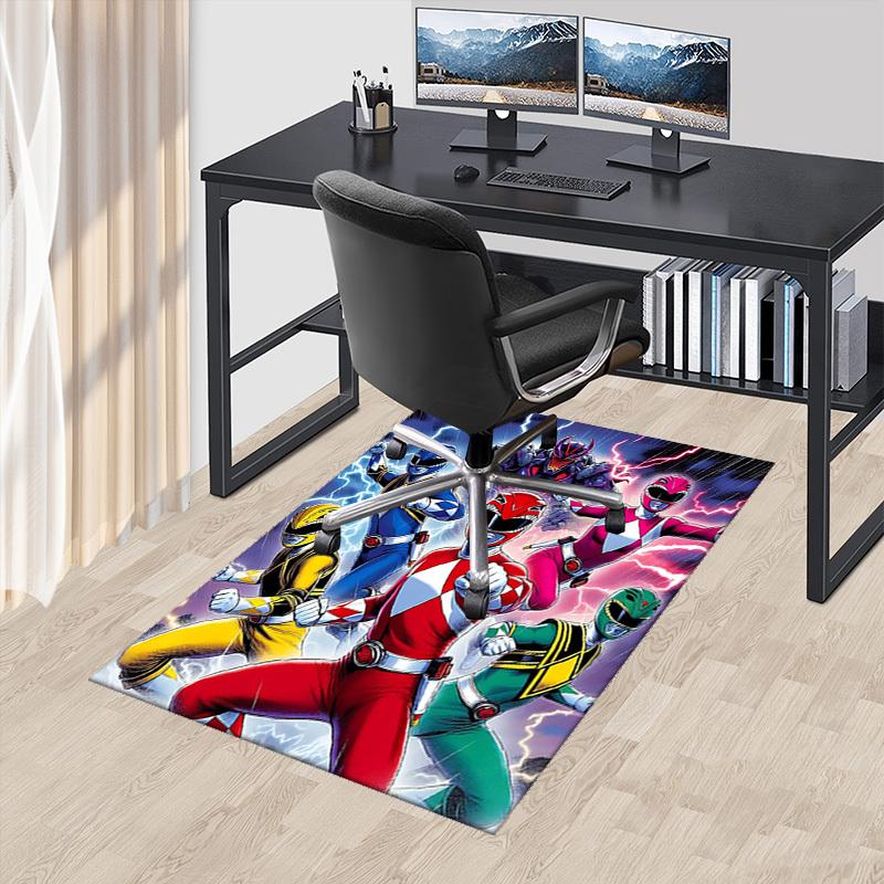

1pc Power Rangers Red Ranger Chair Mat - Anime Cartoon Design, Non-Slip Carpet for Office Chairs, Suitable for Home Decor, Living Room, Bedroom, Game 60cm by 90cm