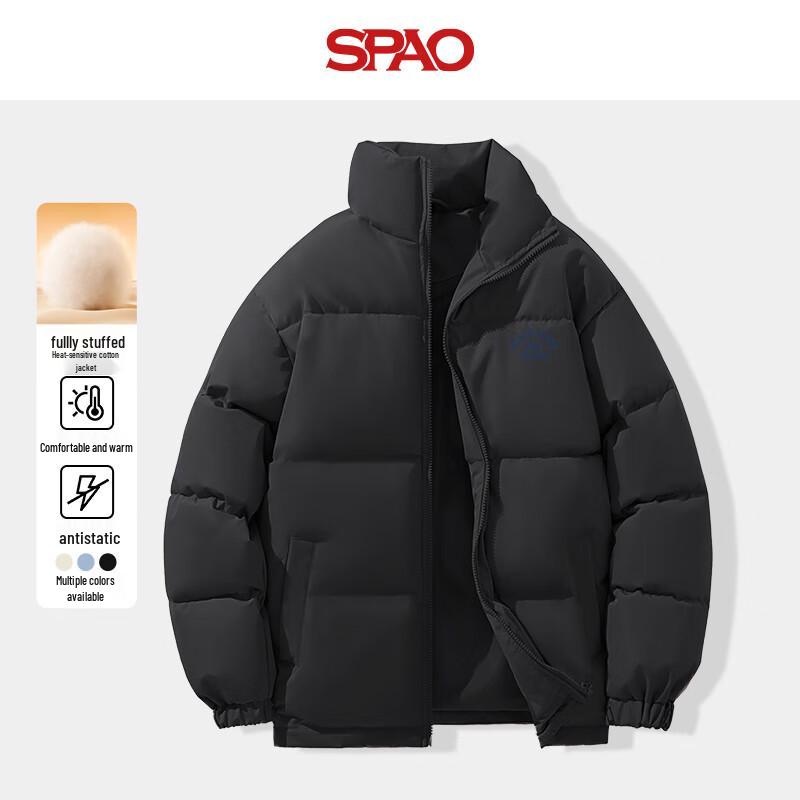 

SPAO Унисекс Куртка в американском кэжуал стиле с утолщенным утеплителем 4XL