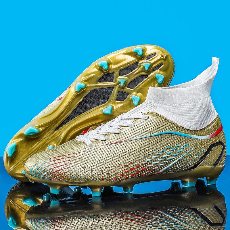 Professional Long Nail Broken Nail Football Shoes High-top Student Competition Training Sports Shoes One Piece 2025