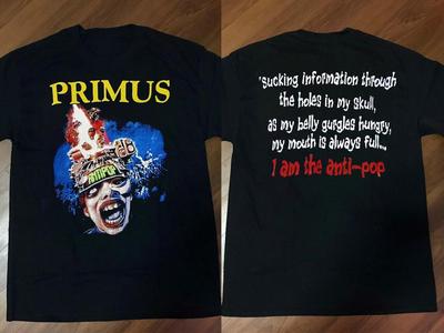Camiseta Álbum PRIMUS Antipop 199 Tamanho Completo S-4XL