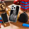 Mr Sil-vair Super Cool Man Design Phone Case for iPhone 16 15 14 13 12 11 Pro Max Sheepskin Silver-edged Protective Case