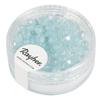 Perles en verre - Rayher - 14200354 - Diamètre 4 mm - Couleur aqua opaque - Boîte de 100 pièces