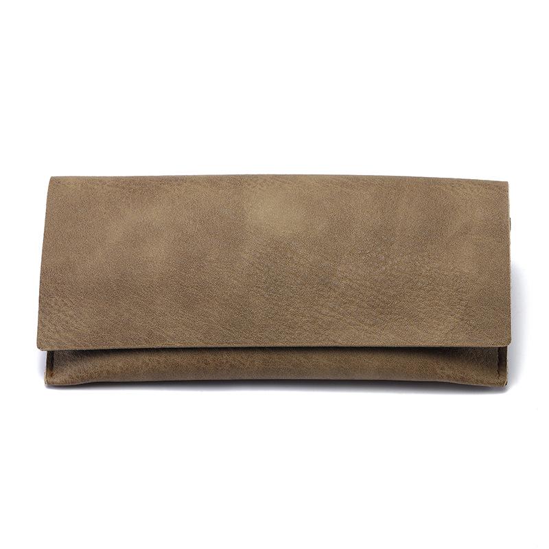 Trendy Unisex Leather Eyeglass Frame Case: Handmade, Portable, Fashionable with Printed Logo