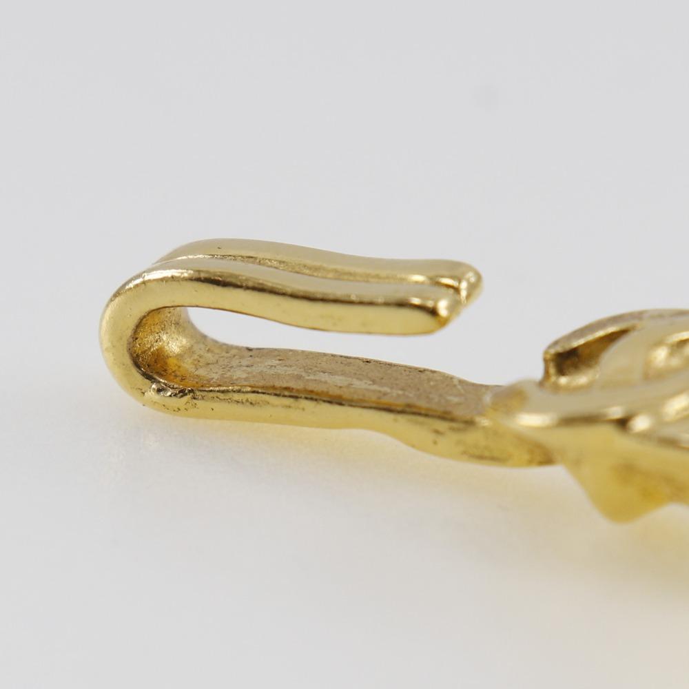 Chanel COCO Mark Necklace Flour Vintage Plated Gold/shell Flour 108g Women Used